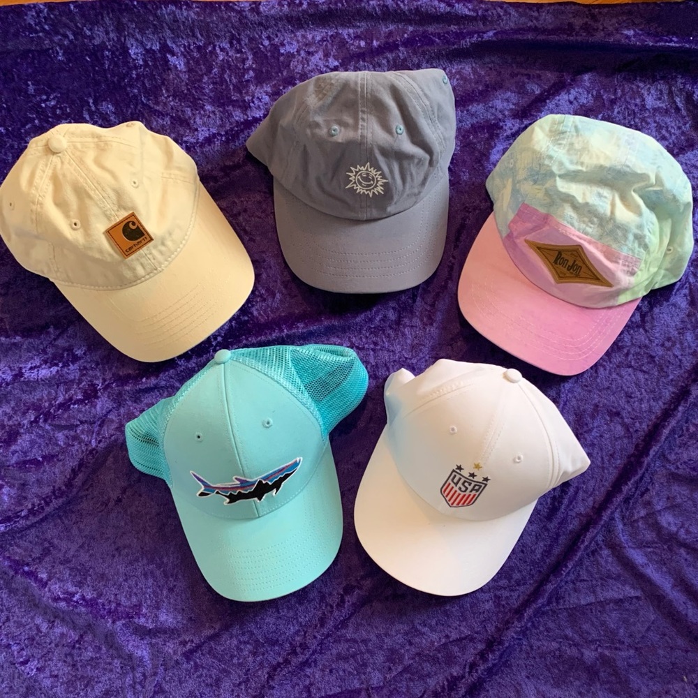 Lot of 5 baseball Caps